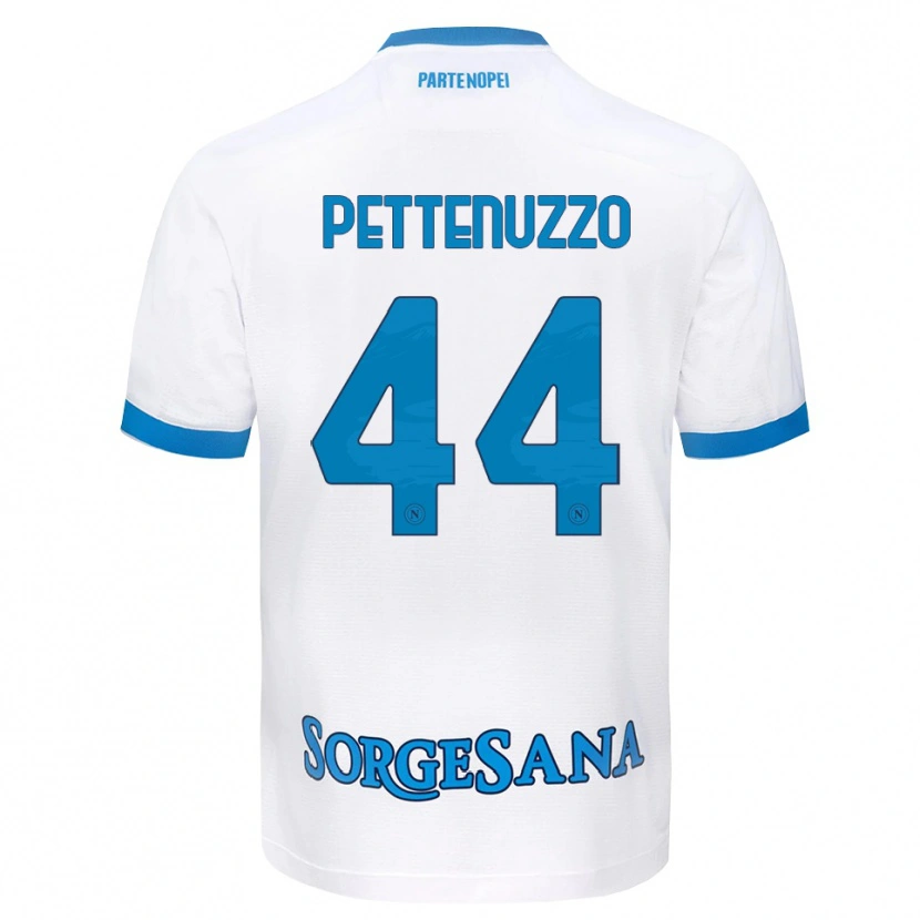 Danxen Homem Camisola Tecla Pettenuzzo #44 Azul Celeste Branco Alternativa 2026/27 Camisa