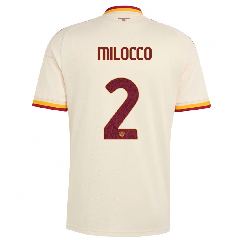 Danxen Homem Camisola Matias Milocco #2 Champagne Vermelho Amarelo Alternativa 2026/27 Camisa