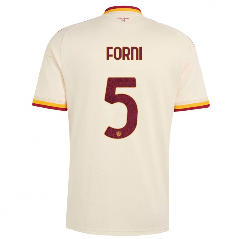 Danxen Homem Camisola Matteo Forni #5 Champagne Vermelho Amarelo Alternativa 2026/27 Camisa
