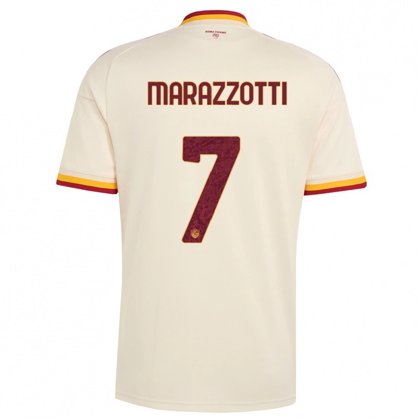 Danxen Homem Camisola Fabrizio Marazzotti #7 Champagne Vermelho Amarelo Alternativa 2026/27 Camisa