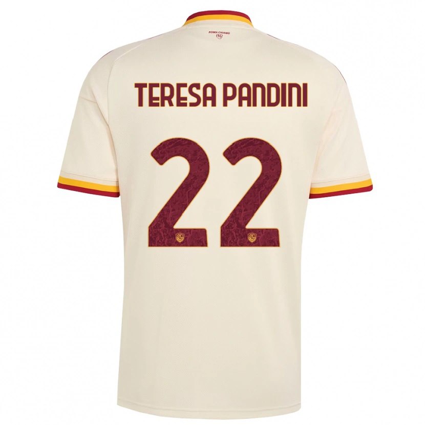 Danxen Homem Camisola Marta Teresa Pandini #22 Champagne Vermelho Amarelo Alternativa 2026/27 Camisa