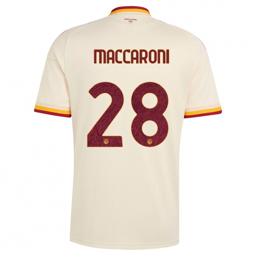 Danxen Homem Camisola Valerio Maccaroni #28 Champagne Vermelho Amarelo Alternativa 2026/27 Camisa