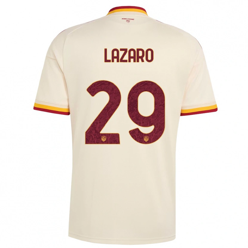 Danxen Homem Camisola Paloma Lazaro #29 Champagne Vermelho Amarelo Alternativa 2026/27 Camisa