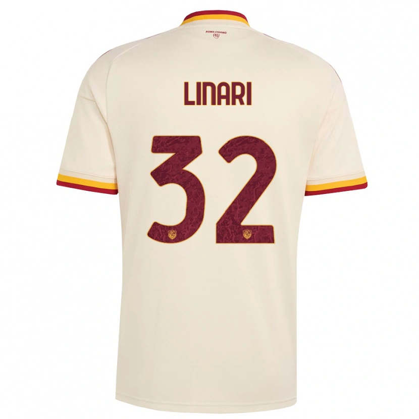 Danxen Homem Camisola Elena Linari #32 Champagne Vermelho Amarelo Alternativa 2026/27 Camisa