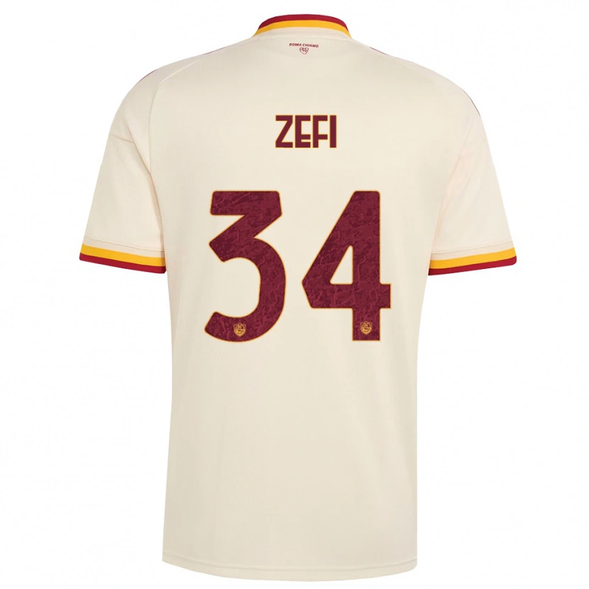 Danxen Homem Camisola Kevin Zefi #34 Champagne Vermelho Amarelo Alternativa 2026/27 Camisa