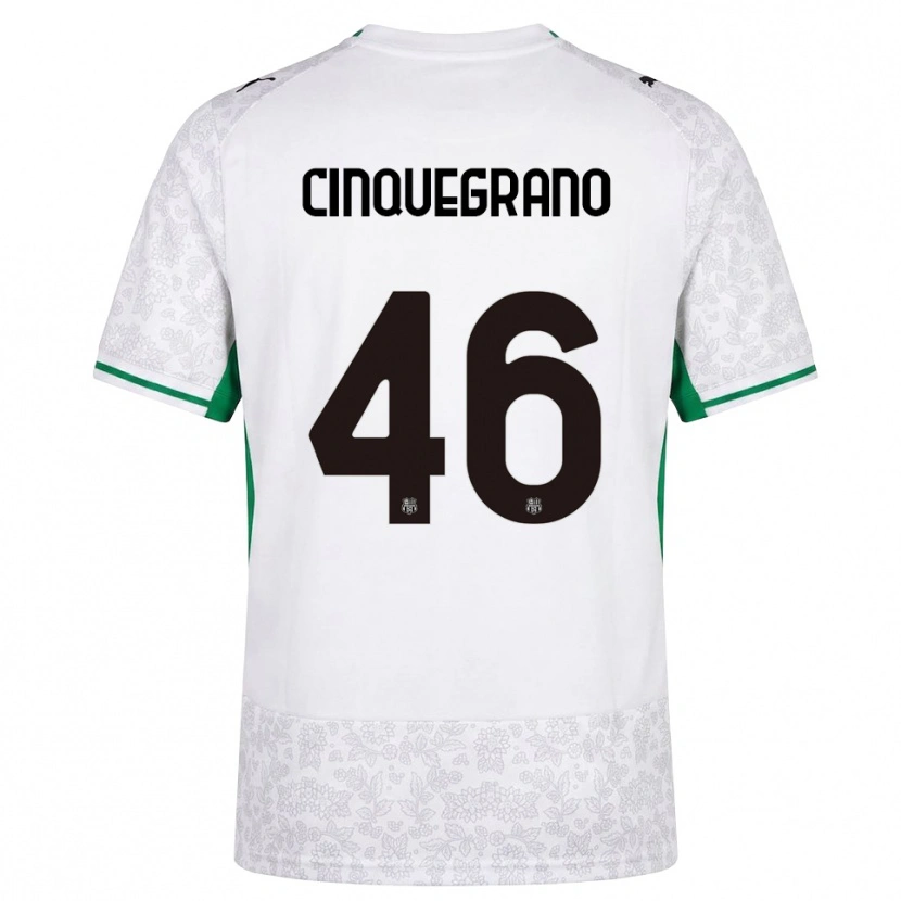 Danxen Homem Camisola Simone Cinquegrano #46 Verde Preto Branco Alternativa 2026/27 Camisa