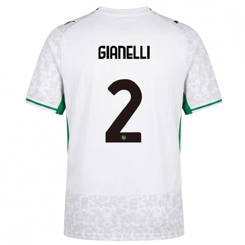 Danxen Homem Camisola Christian Gianelli #2 Verde Preto Branco Alternativa 2026/27 Camisa