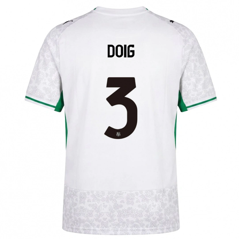 Danxen Homem Camisola Josh Doig #3 Verde Preto Branco Alternativa 2026/27 Camisa