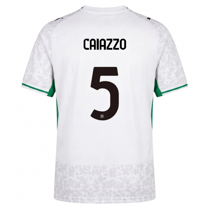 Danxen Homem Camisola Sara Caiazzo #5 Verde Preto Branco Alternativa 2026/27 Camisa