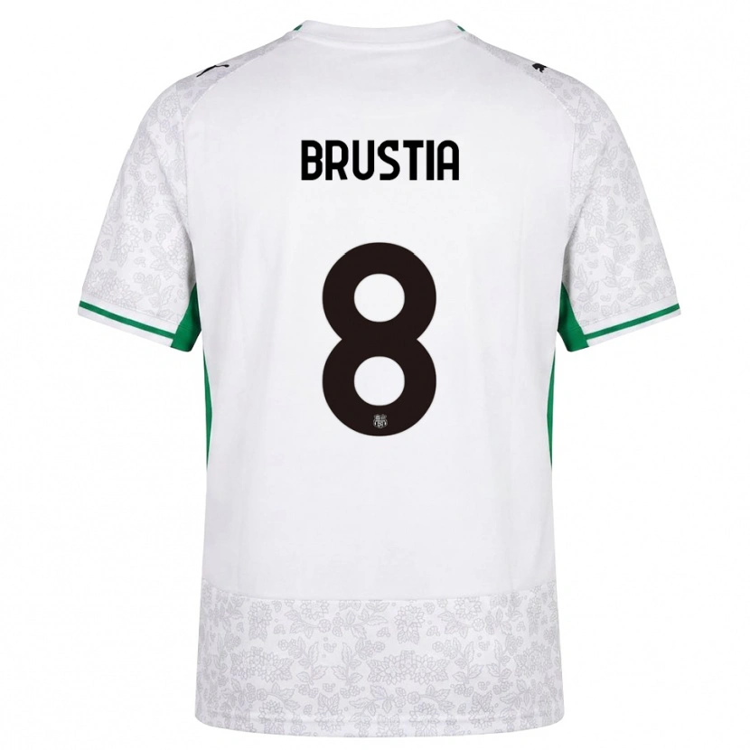 Danxen Homem Camisola Martina Brustia #8 Verde Preto Branco Alternativa 2026/27 Camisa