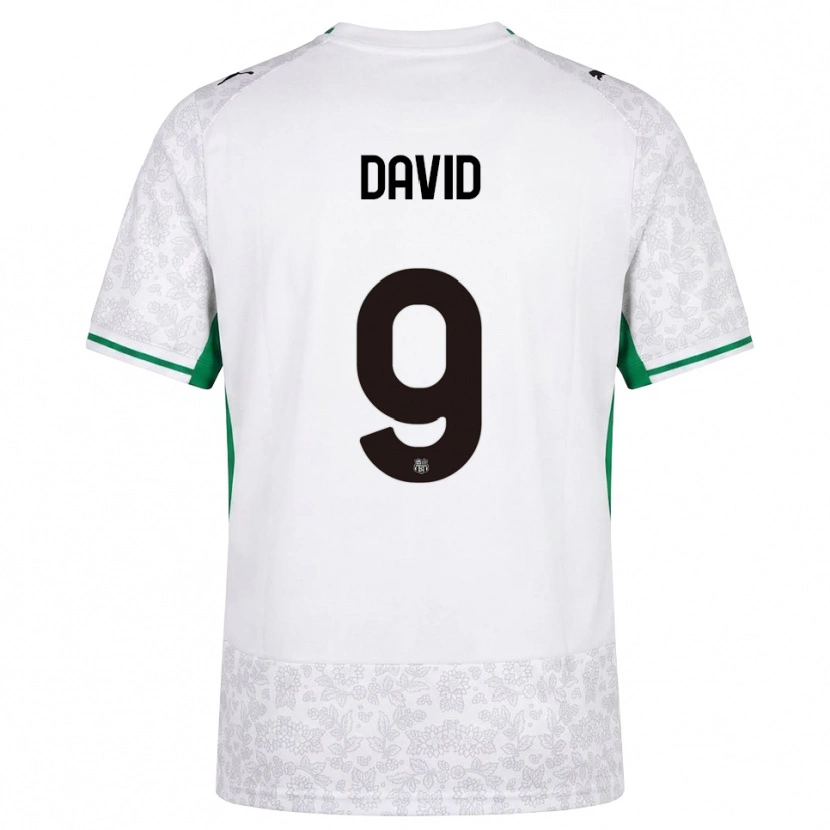 Danxen Homem Camisola Mario David #9 Verde Preto Branco Alternativa 2026/27 Camisa