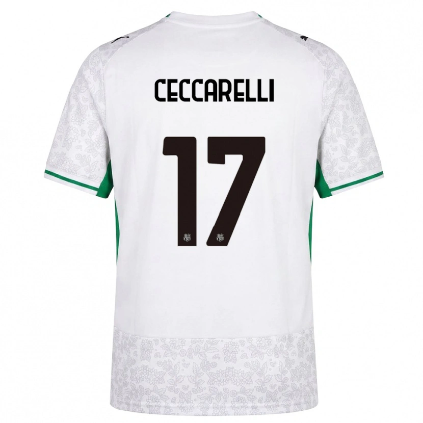 Danxen Homem Camisola Samuel Ceccarelli #17 Verde Preto Branco Alternativa 2026/27 Camisa