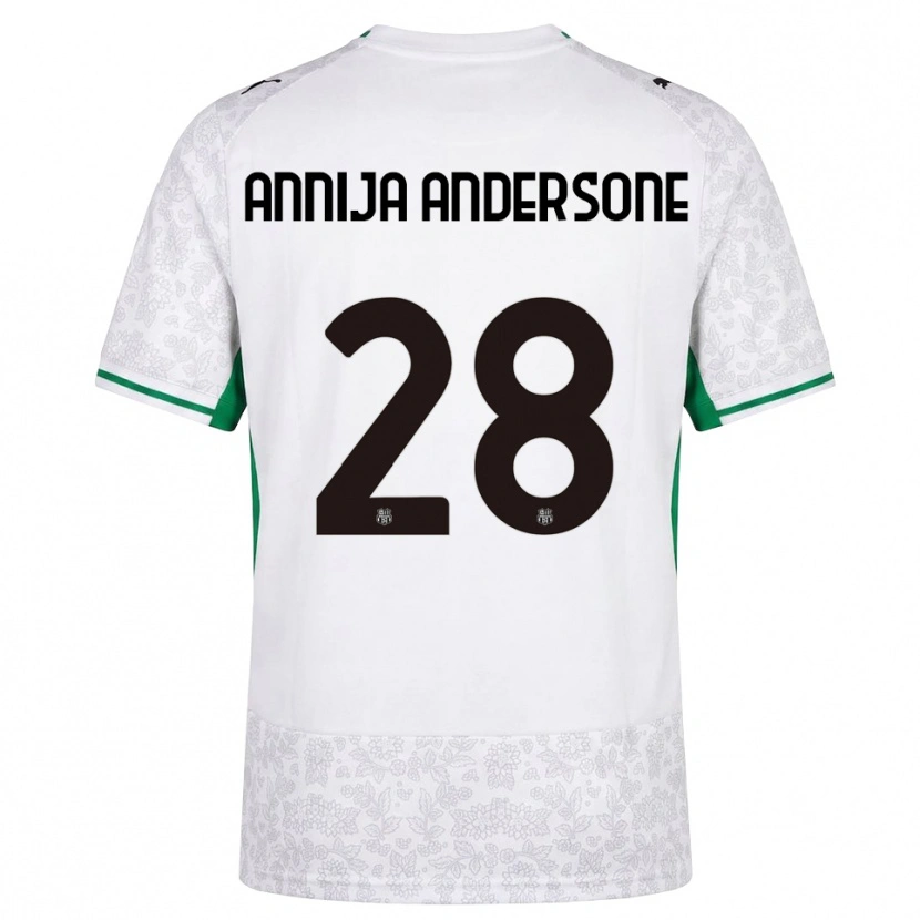 Danxen Homem Camisola Gabriela Annija Andersone #28 Verde Preto Branco Alternativa 2026/27 Camisa