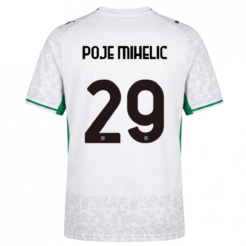 Danxen Homem Camisola Naja Poje Mihelič #29 Verde Preto Branco Alternativa 2026/27 Camisa