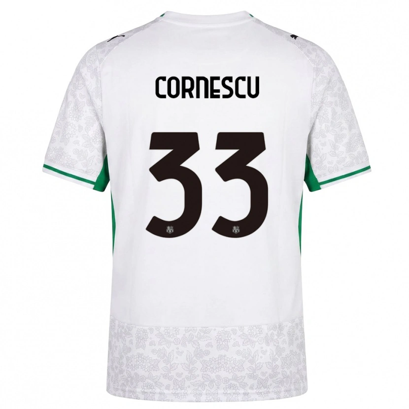 Danxen Homem Camisola Iustin Cornescu #33 Verde Preto Branco Alternativa 2026/27 Camisa