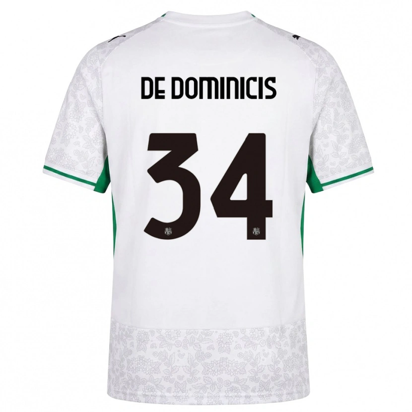 Danxen Homem Camisola Diego De Dominicis #34 Verde Preto Branco Alternativa 2026/27 Camisa