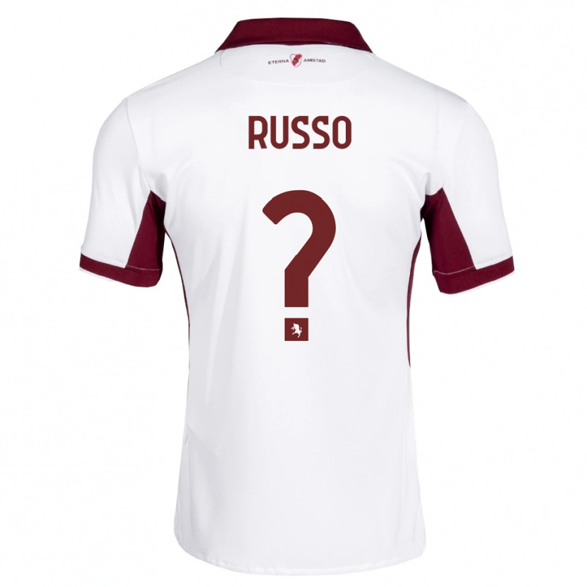Danxen Homem Camisola Nicola Russo #0 Bordô Branco Vermelho Alternativa 2026/27 Camisa