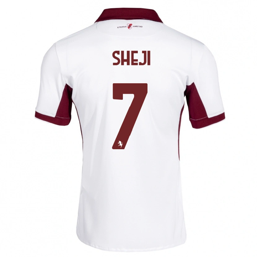 Danxen Homem Camisola Rikardo Sheji #7 Bordô Branco Vermelho Alternativa 2026/27 Camisa