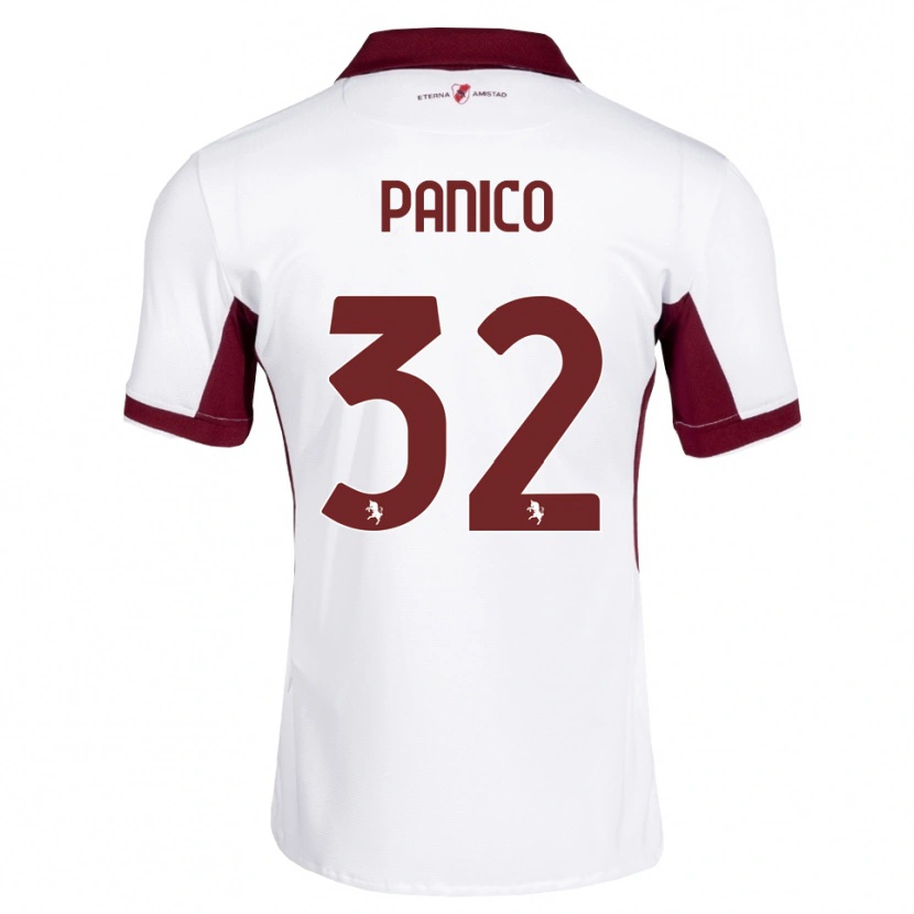 Danxen Homem Camisola Patrizia Panico #32 Bordô Branco Vermelho Alternativa 2026/27 Camisa