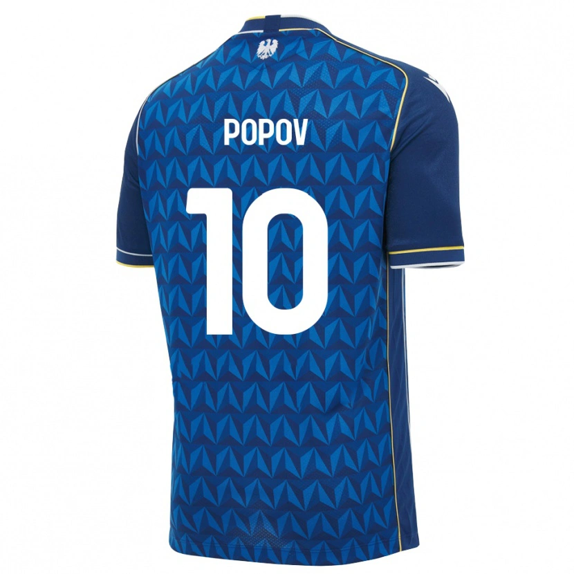 Danxen Homem Camisola Nikolay Popov #10 Azul Real Branco Azul Alternativa 2026/27 Camisa