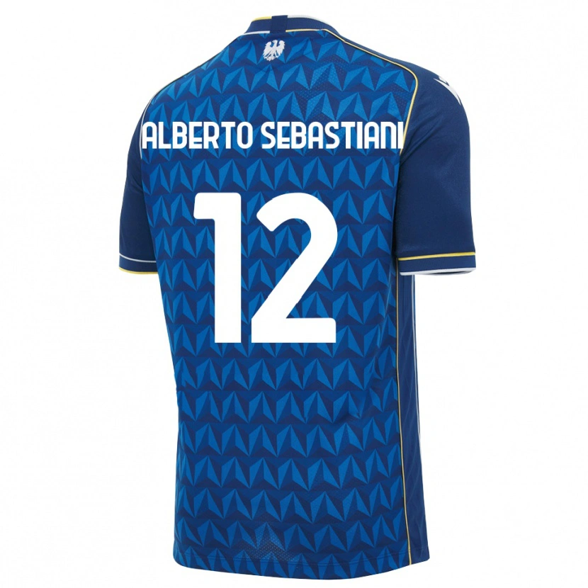 Danxen Homem Camisola José Alberto Sebastiani #12 Azul Real Branco Azul Alternativa 2026/27 Camisa