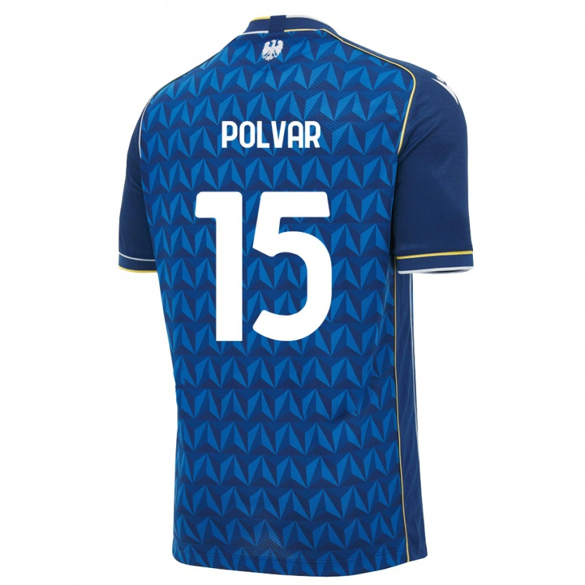 Danxen Homem Camisola Francesco Polvar #15 Azul Real Branco Azul Alternativa 2026/27 Camisa