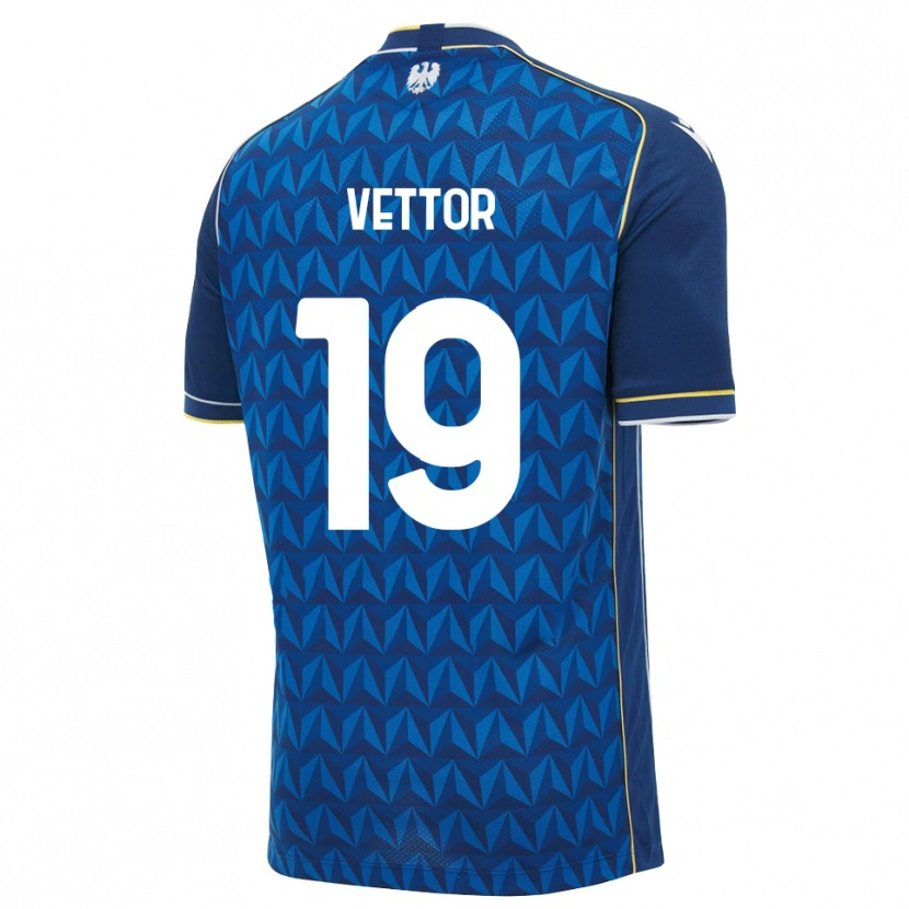 Danxen Homem Camisola Marco Vettor #19 Azul Real Branco Azul Alternativa 2026/27 Camisa