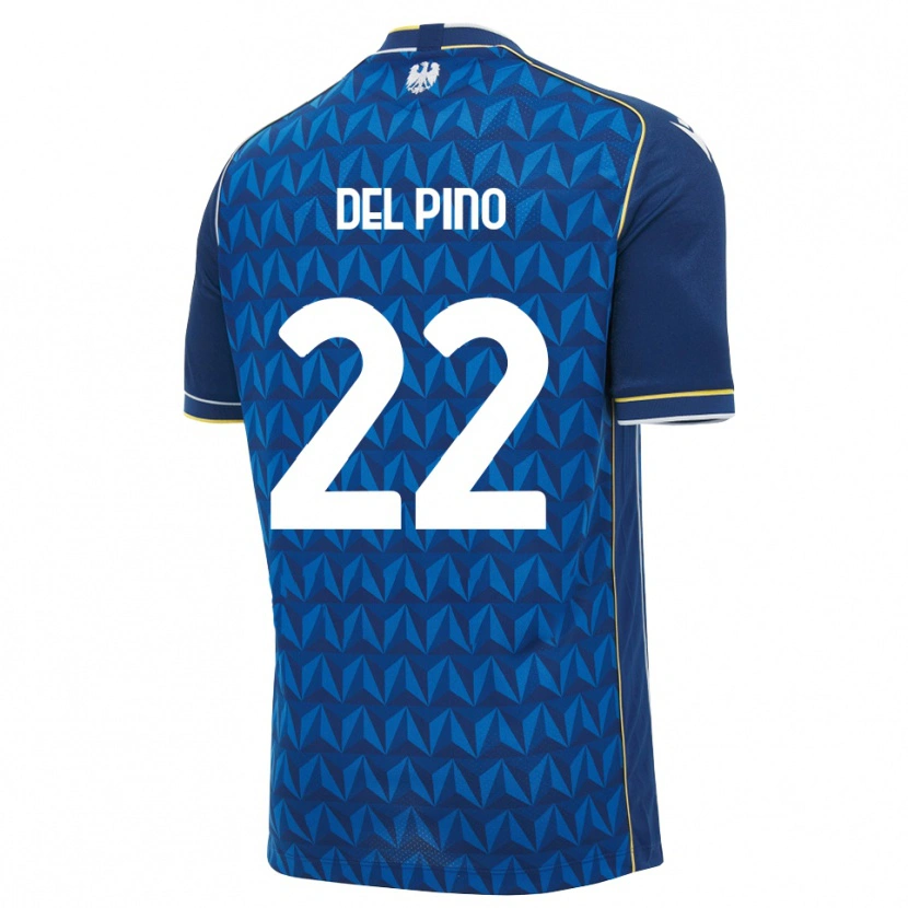Danxen Homem Camisola Lorenzo Del Pino #22 Azul Real Branco Azul Alternativa 2026/27 Camisa