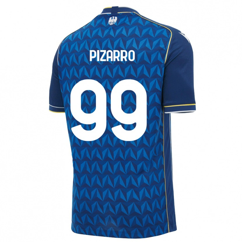 Danxen Homem Camisola Damián Pizarro #99 Azul Real Branco Azul Alternativa 2026/27 Camisa