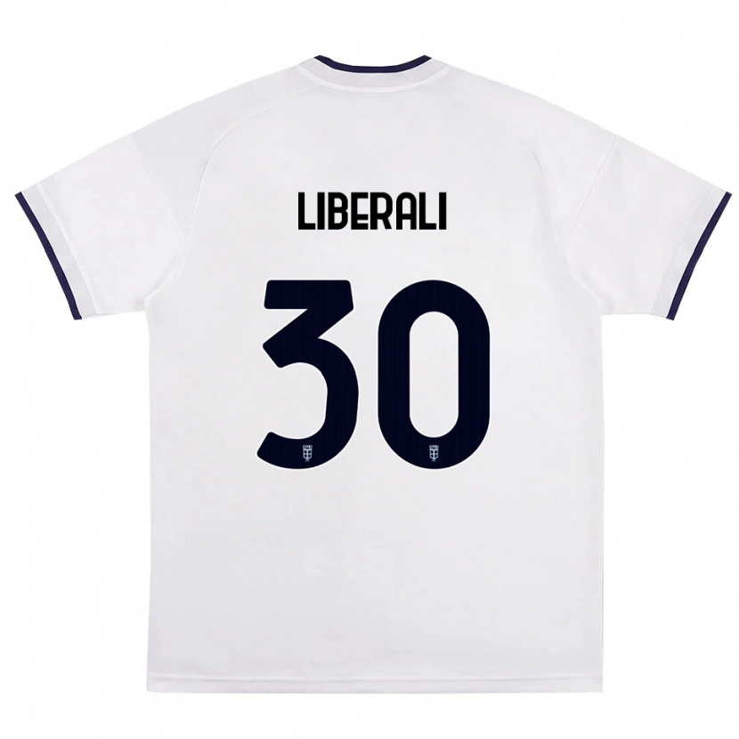 Danxen Homem Camisola Mattia Liberali #30 Branco Vermelho Azul Real Alternativa 2026/27 Camisa