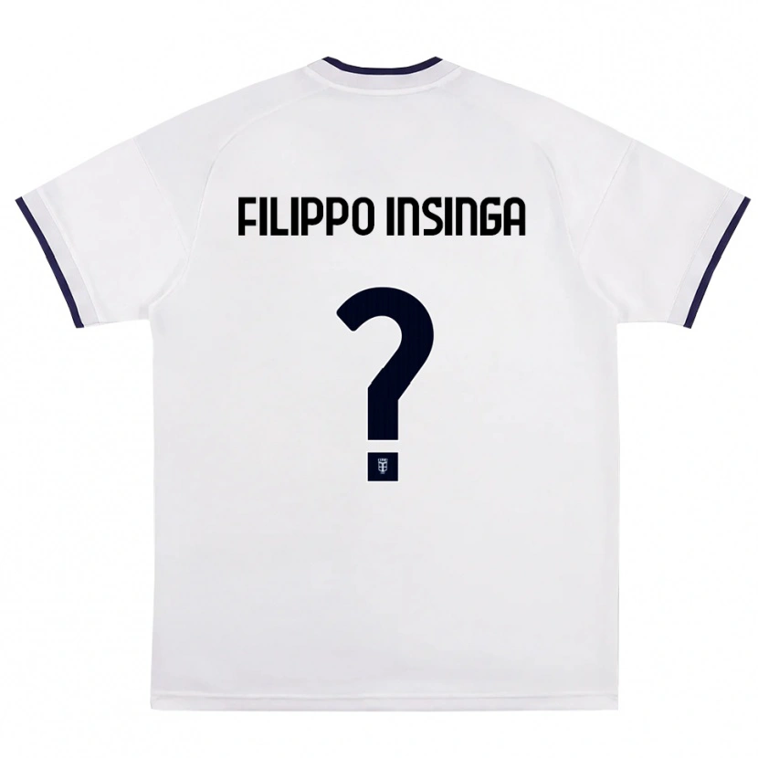 Danxen Homem Camisola Samuele Filippo Insinga #0 Branco Vermelho Azul Real Alternativa 2026/27 Camisa