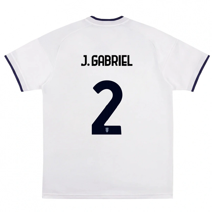Danxen Homem Camisola João Gabriel #2 Branco Vermelho Azul Real Alternativa 2026/27 Camisa
