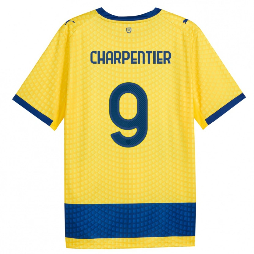 Danxen Homem Camisola Gabriel Charpentier #9 Amarelo Azul Preto Alternativa 2026/27 Camisa
