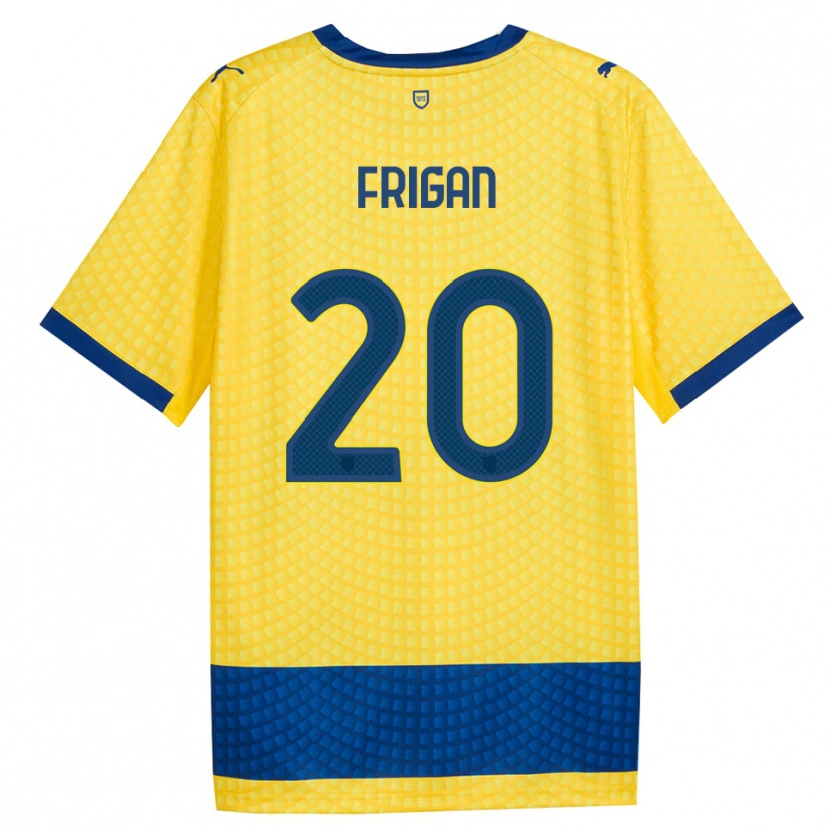Danxen Homem Camisola Matija Frigan #20 Amarelo Azul Preto Alternativa 2026/27 Camisa