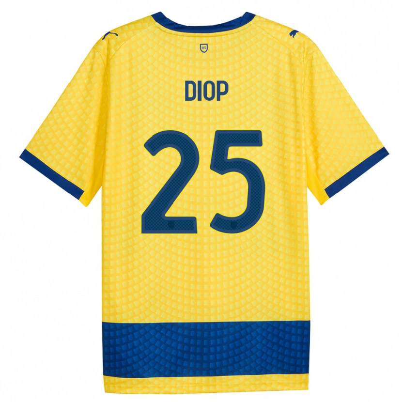Danxen Homem Camisola Doro Diop #25 Amarelo Azul Preto Alternativa 2026/27 Camisa