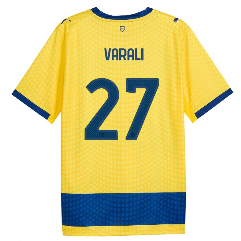 Danxen Homem Camisola Ludovico Varali #27 Amarelo Azul Preto Alternativa 2026/27 Camisa