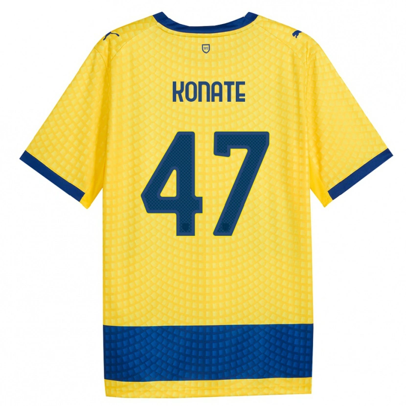 Danxen Homem Camisola Abdou-Salam Konate #47 Amarelo Azul Preto Alternativa 2026/27 Camisa