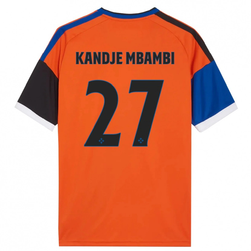 Danxen Homem Camisola Jeremy Mbambi #27 Laranja Azul Preto Branco Alternativa 2026/27 Camisa