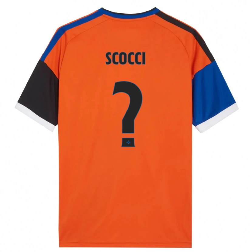 Danxen Homem Camisola Nicholas Scocci #0 Laranja Azul Preto Branco Alternativa 2026/27 Camisa