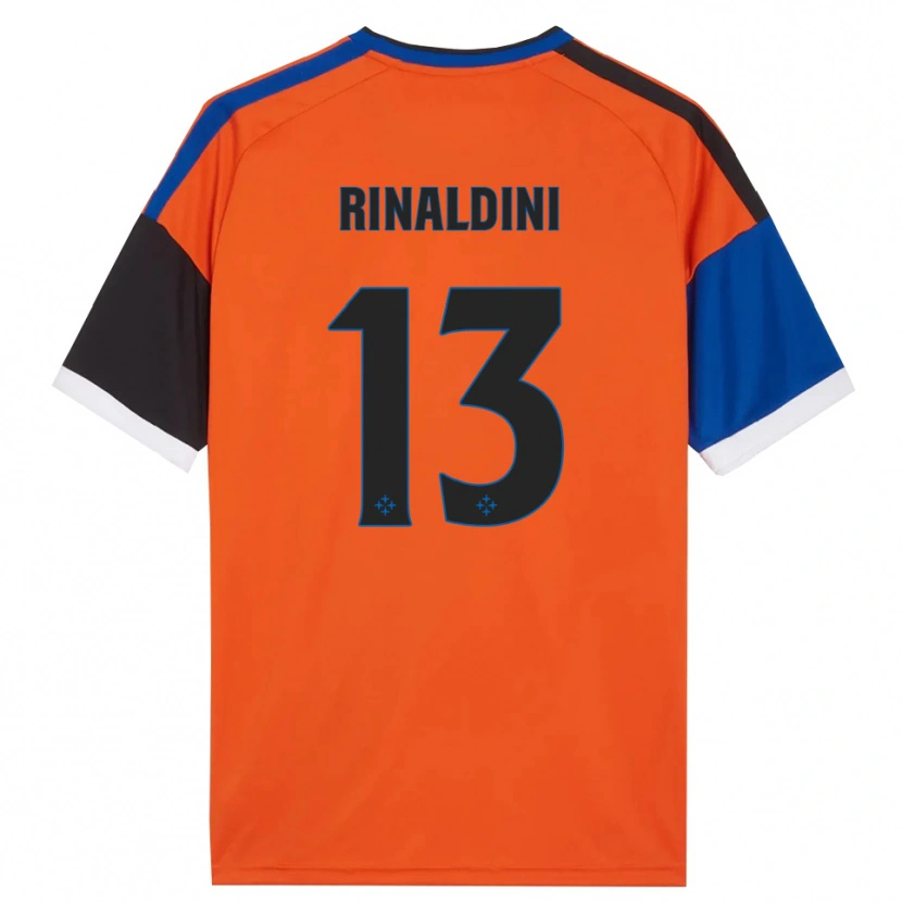 Danxen Homem Camisola Duccio Rinaldini #13 Laranja Azul Preto Branco Alternativa 2026/27 Camisa