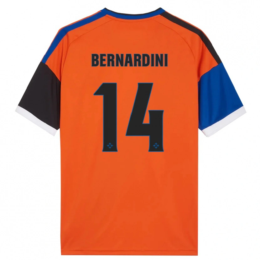Danxen Homem Camisola Andrea Bernardini #14 Laranja Azul Preto Branco Alternativa 2026/27 Camisa