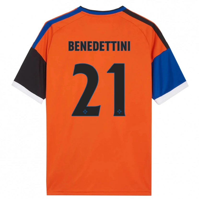 Danxen Homem Camisola Filippo Benedettini #21 Laranja Azul Preto Branco Alternativa 2026/27 Camisa
