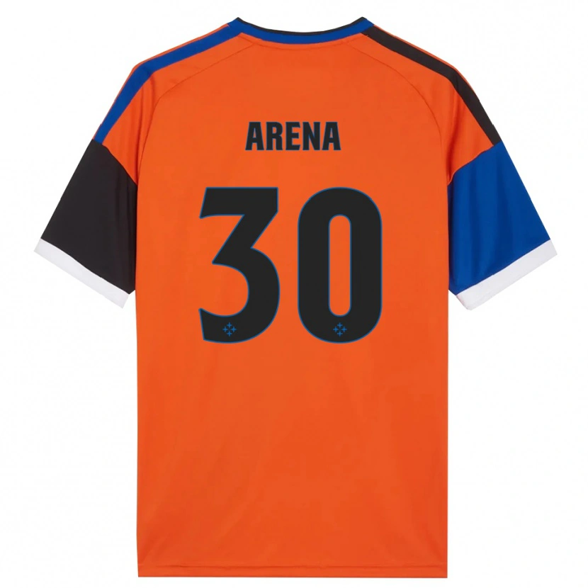 Danxen Homem Camisola Alessandro Arena #30 Laranja Azul Preto Branco Alternativa 2026/27 Camisa
