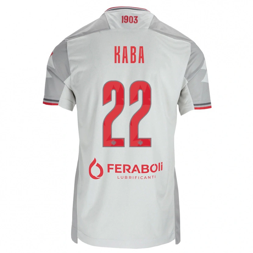 Danxen Homem Camisola Karamoko Kaba #22 Cinza Branco Vermelho Alternativa 2026/27 Camisa