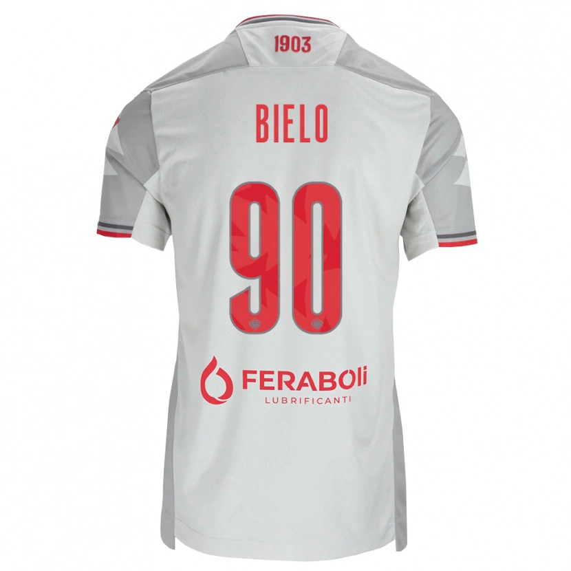 Danxen Homem Camisola Manu Bielo #90 Cinza Branco Vermelho Alternativa 2026/27 Camisa