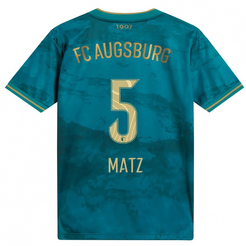 Danxen Homem Camisola Maximilian Matz #5 Verde Marrom Alternativa 2026/27 Camisa