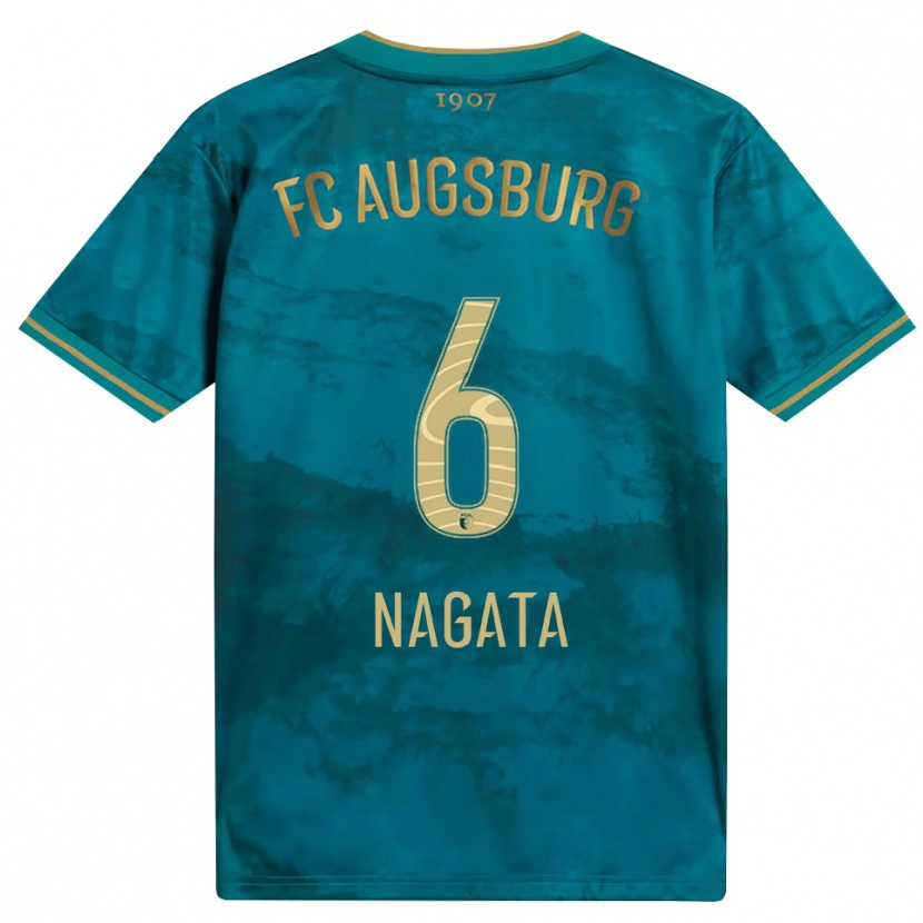 Danxen Homem Camisola Ryoji Nagata #6 Verde Marrom Alternativa 2026/27 Camisa