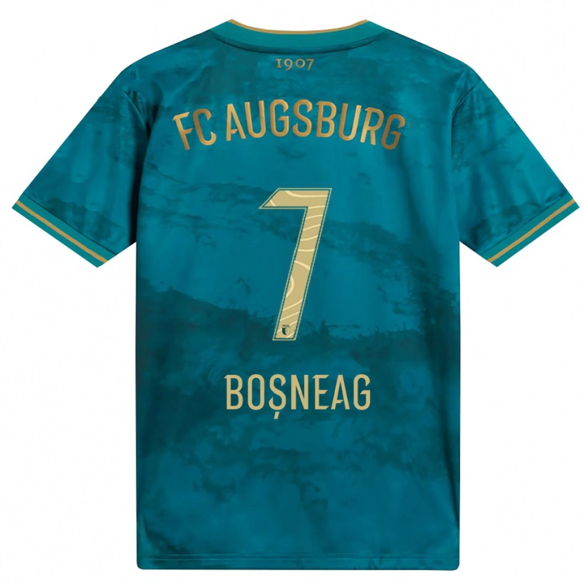 Danxen Homem Camisola Ioan Boșneag #7 Verde Marrom Alternativa 2026/27 Camisa