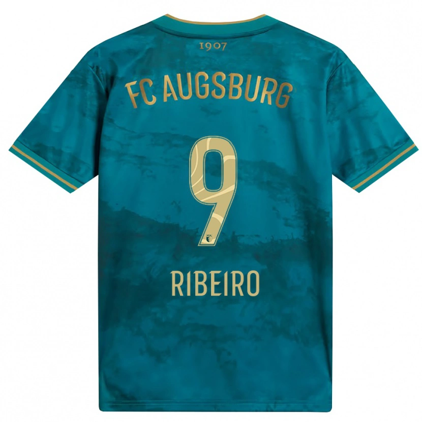 Danxen Homem Camisola Rodrigo Ribeiro #9 Verde Marrom Alternativa 2026/27 Camisa