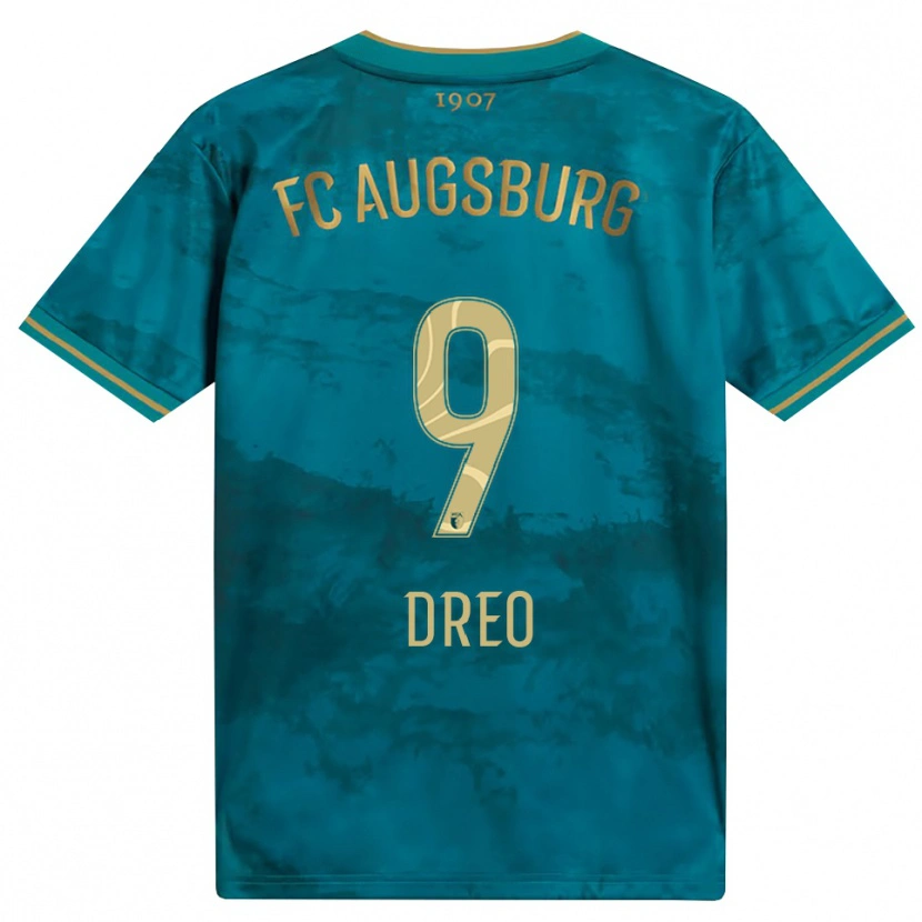 Danxen Homem Camisola David Dreo #9 Verde Marrom Alternativa 2026/27 Camisa